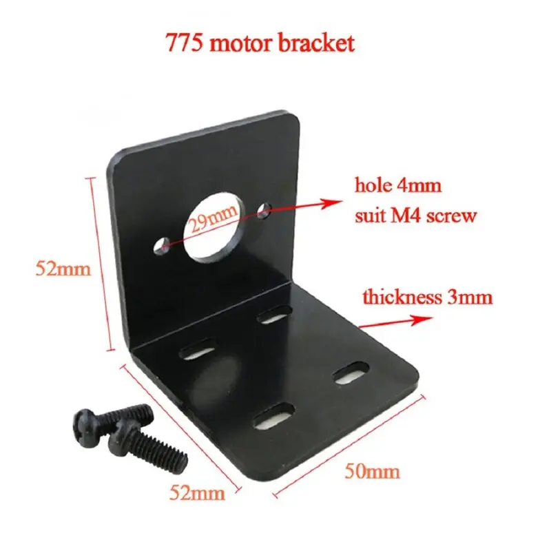Bracket Dudukan Motor DC 775 12V 24V Holder Besi Mounting Dinamo 12V 5