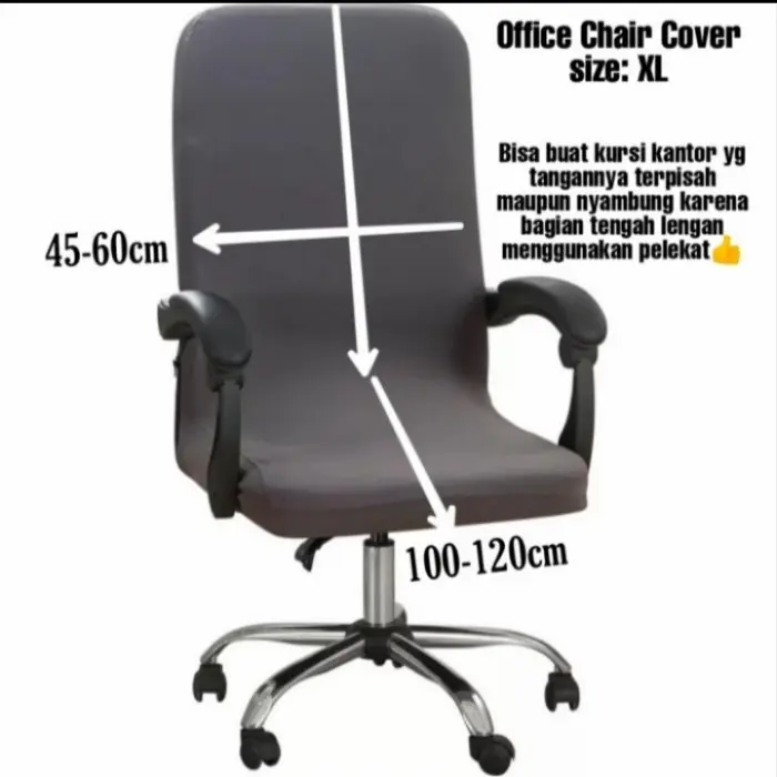 siap kirim cover sarung kursi kantor putar / sarung kursi putar size XL