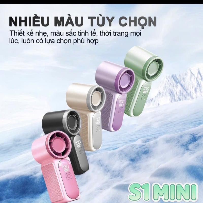 Quạt Tay Tốc Độ Cao, Làm mát nhanh, Quạt cầm tay mini, Điều chỉnh 6 tốc độ, 100…