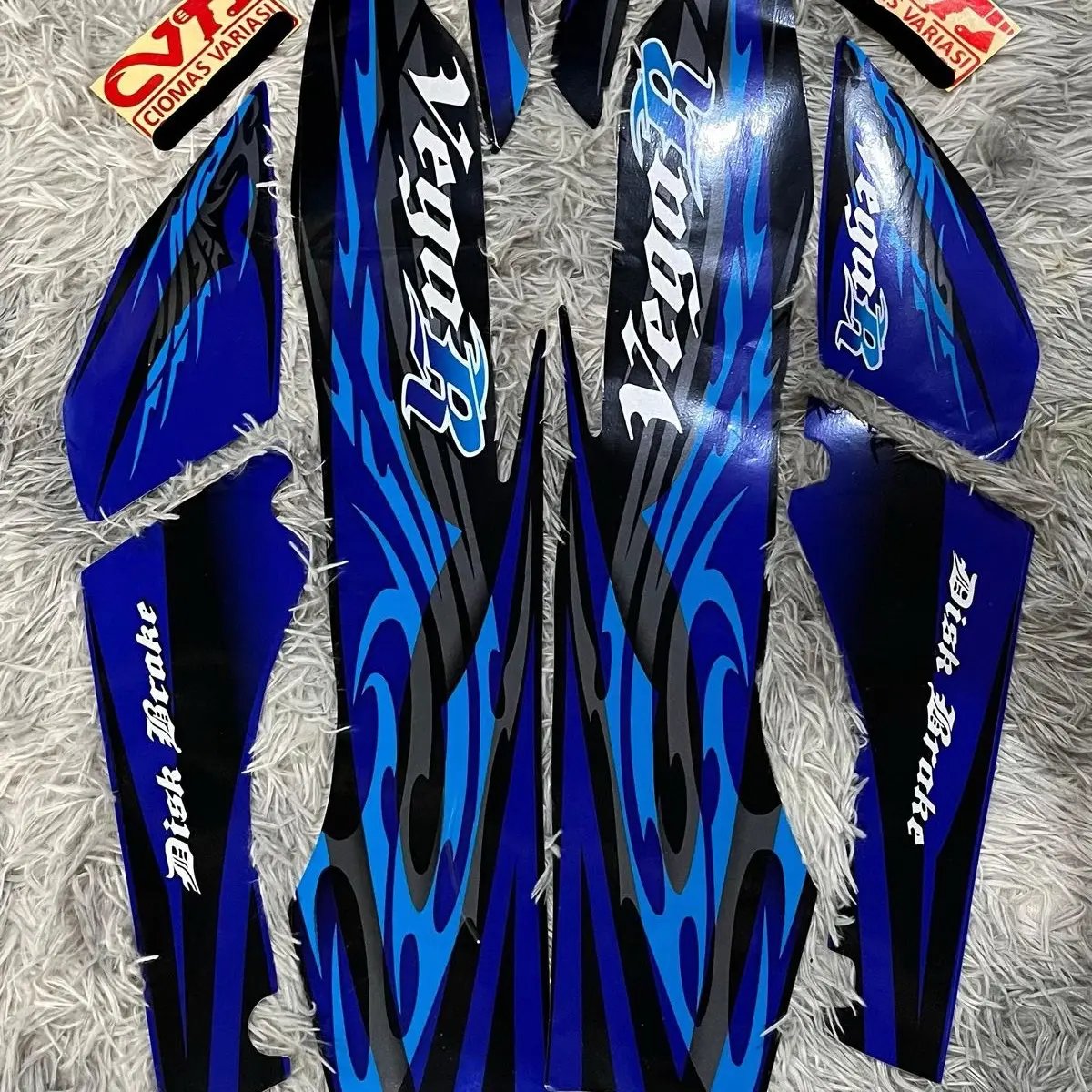 Stiker striping body motor Vega r new 2009 Motorcycle