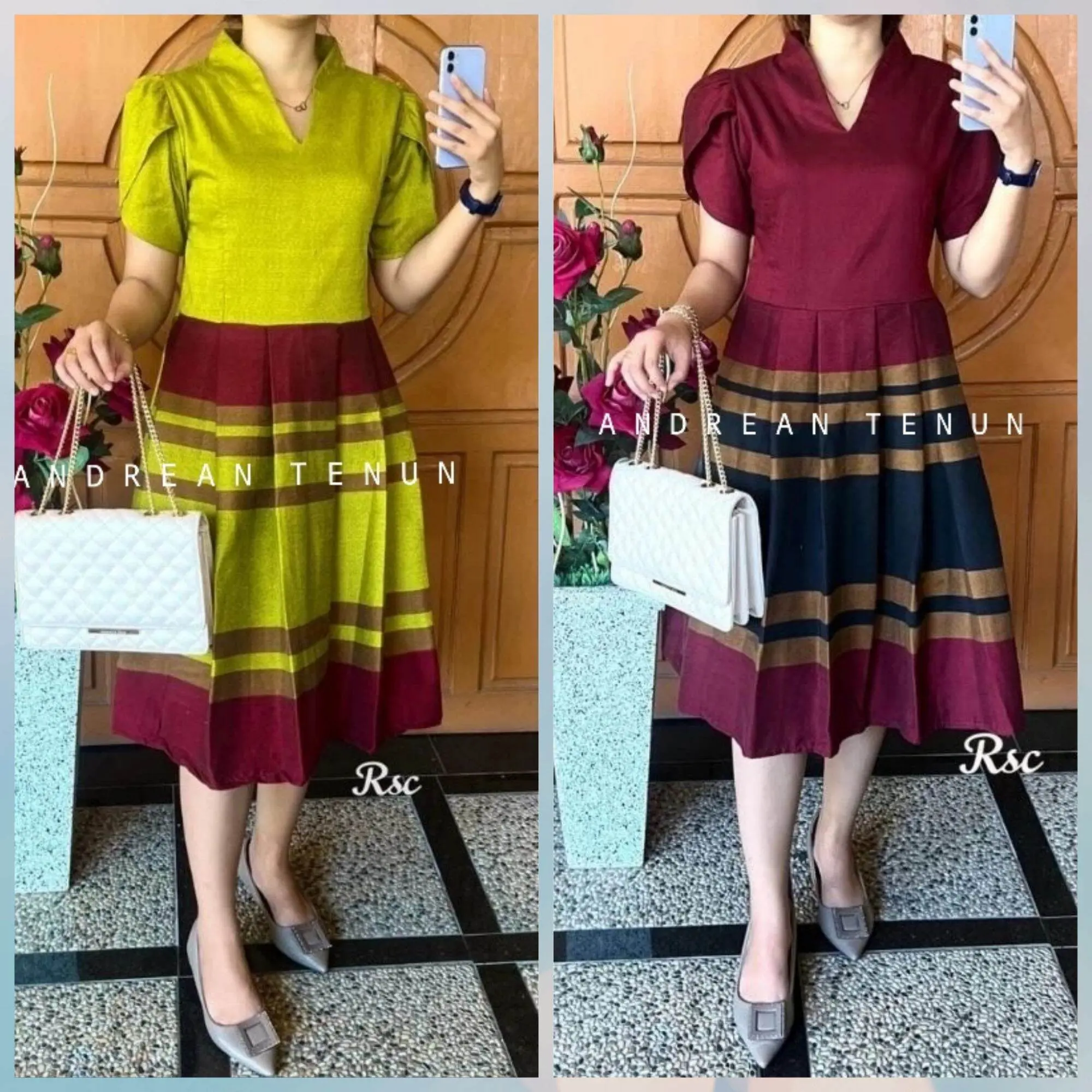 Promo SESA DRESS TENUN LURIK terbaru
