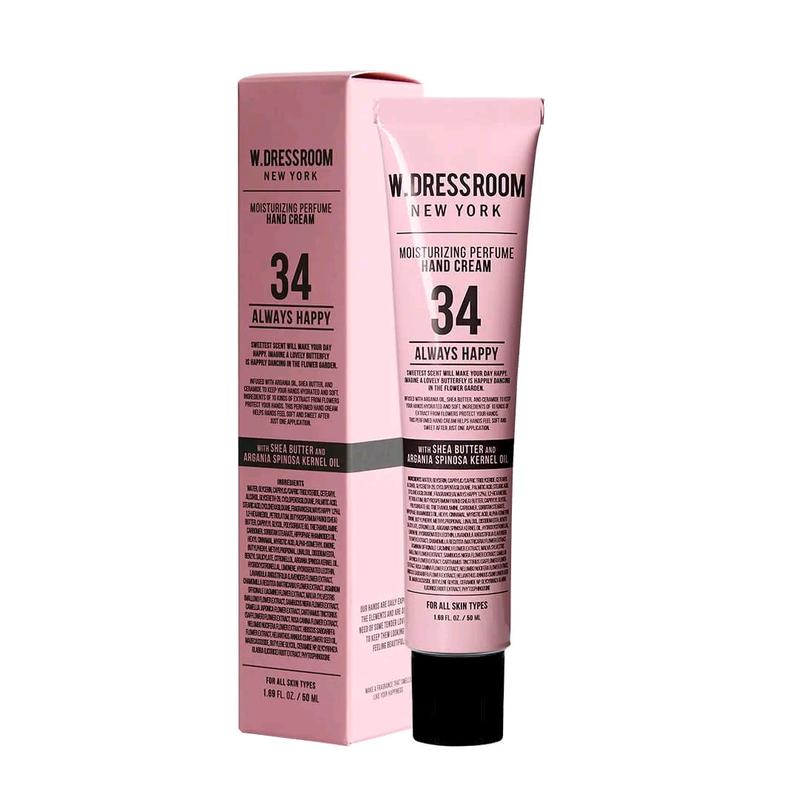 WDressroom Hand Cream No.34 Always Happy Parfum Lotion 50 ml untuk Menjaga Kulit Tangan yang Kering Berminyak Tetap Halus Lembut dan Harum  Bunga Mencerahkan Aging 2