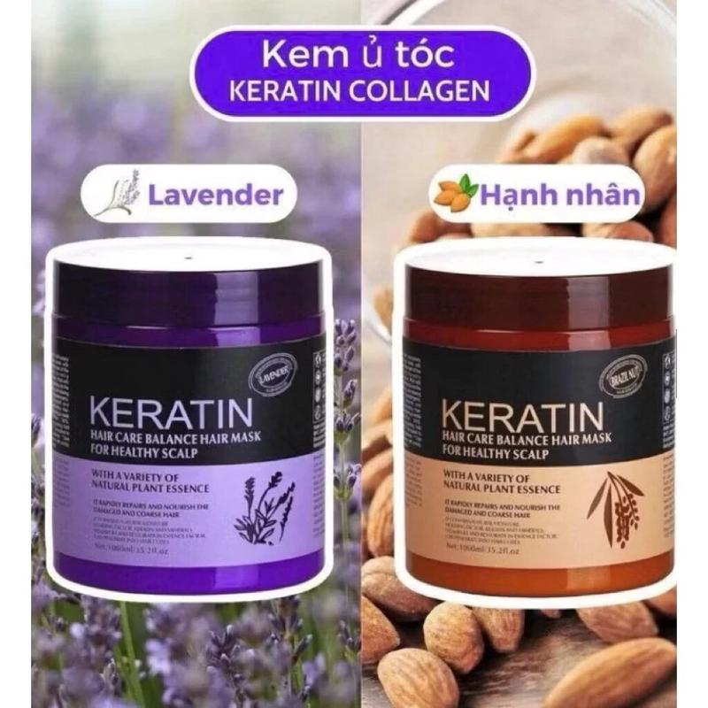 Kem Ủ Tóc KERATIN COLLAGEN 1000ML Lavender dầu xả dưỡng tóc, hấp tóc phục hồi…
