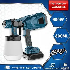 Mesin Semprot Cat Elektrik Nirkabel Berkekuatan 600W/Mesin Semprot Cat/ Kompresor Semprot Cat/Alat Semprot Cat/Semprot Cat Tanpa Kabel