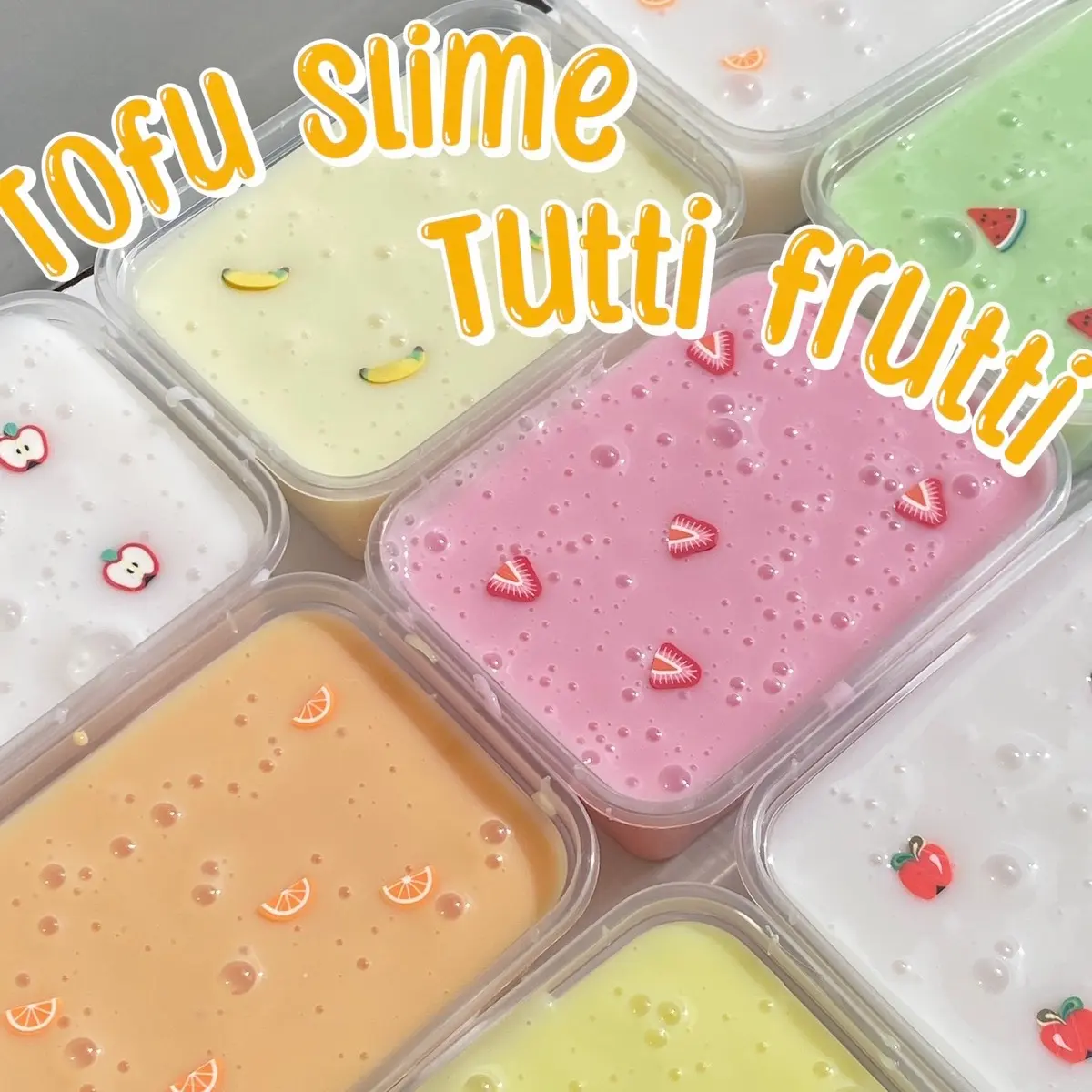 Tofu Slime Dewa Dewi Tutti Frutti 200gram - Squishy Toys live slime