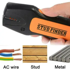 Alat Untuk Mendeteksi Logam/Jalur Aliran Listrik/Kayu Pada Dinding - Detektor Logam - Detektor Listrik - Detektor Kayu - Stud Finder 3 in 1 - Metal Finder - AC Voltage Finder - Stud Detector - Metal Detector - AC Voltage Detector