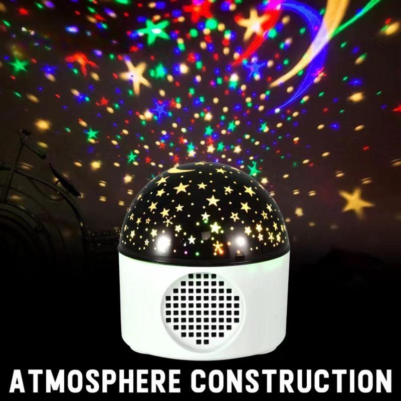 Đèn LED Bluetooth âm nhạc bầu trời đầy sao, đèn loa phát lại USB, đèn ngủ chiếu sáng, đèn quà tặng bầu không khí lãng mạn, bán chạy nhất