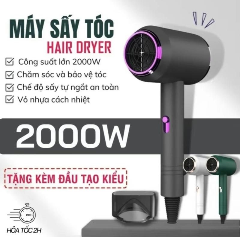 Máy Sấy Tóc 2300W 3 Chế Độ Sấy Nóng Lạnh Công Suất Lớn Tạo Kiểu Chăm Sóc Tóc…