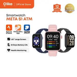 [NEW PRODUCT] Olike Meta S1 1ATM Smartwatch Layar Besar 1ATM Waterproof 20 Hari Baterai Monitor Kesehatan Tali 22mm