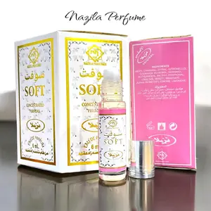 Nazila Perfume minyak wangi best seller non alkohol 6ml 1 box isi 6 pcs Laki-laki Perempuan Uniseks Perfumes Silver Roll Tahan Soft Parfum