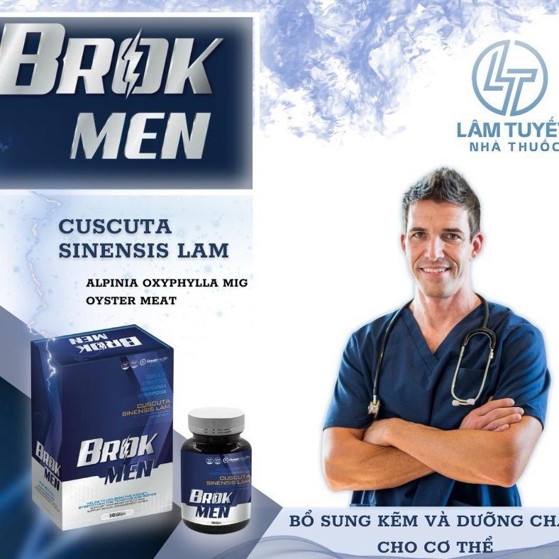 MS 02 mua 1 hộp tặng 1 hộp _ viên uống Brock-men bổ sung kẽm hữu cơ giúp ăn ngon ngủ tốt tăng đề kháng hộp 30 viên