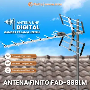 Antena Finito FAD 888LM/PRO Outdoor UHF Analog Digitals Supprot STB Tv Kabel