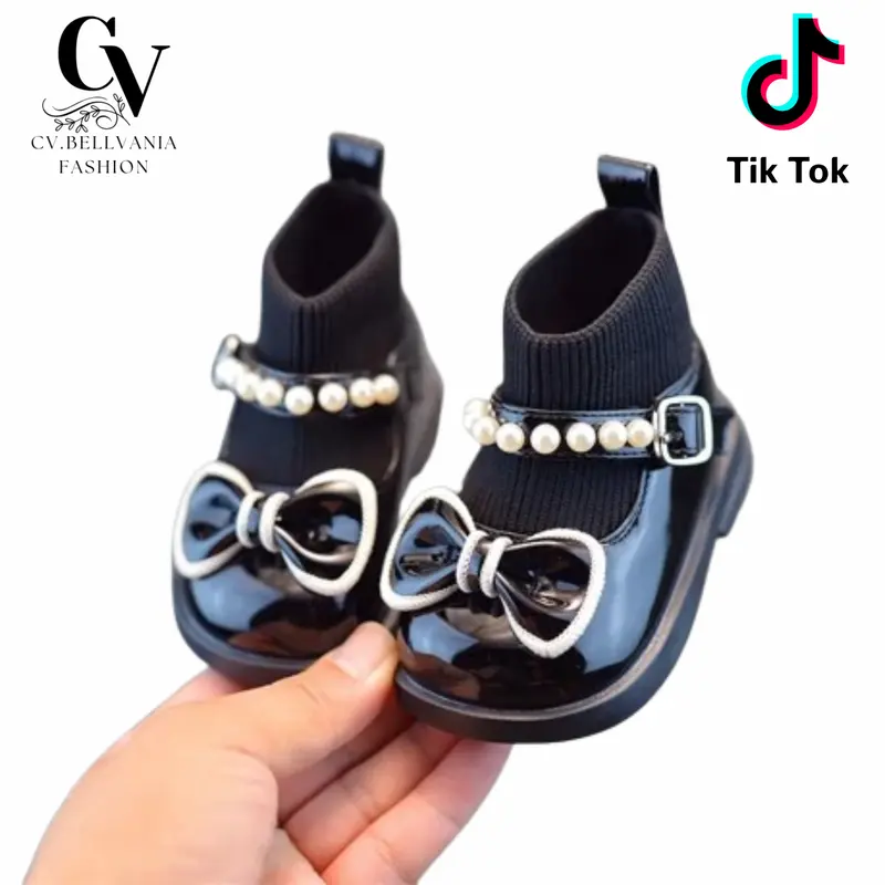 Sepatu anak perempuan terbaru,sepatu model pita mutiara,fashion anak perempuan kekinian,sepatu anak perempuan baby mutiara,sepatu impor,sepatu anak anak balita,sepatu ternyaman pilihan si bunda,sepatu anak usia 10 bln s/d 3 thn Kaki Prewalker Bayi 0