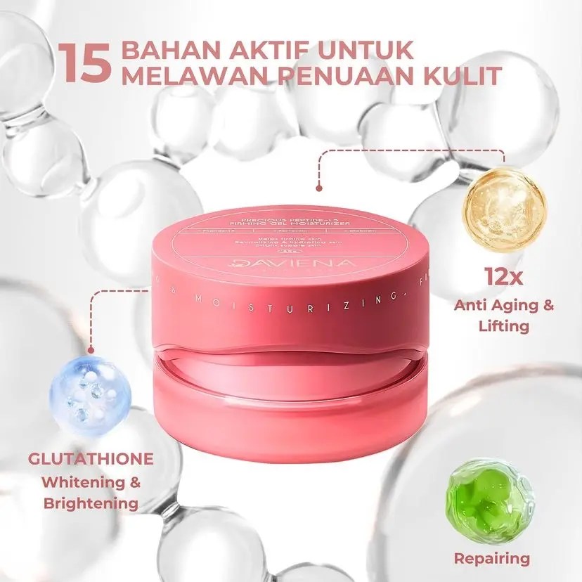 Daviena Pusat - Moisturizer | Precious Peptide- 15 Firming Gel Moisturizer | Daviena Skincare