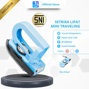 [ EXCLUSIVE ] Nano Care Setrika Mini Lipat Portable - Setrika Traveling Super Praktis