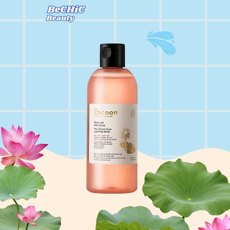  Toner Nước Hoa Hồng Sen Hậu Giang Cocoon 310ml -  Xuất Xứ Việt Nam 