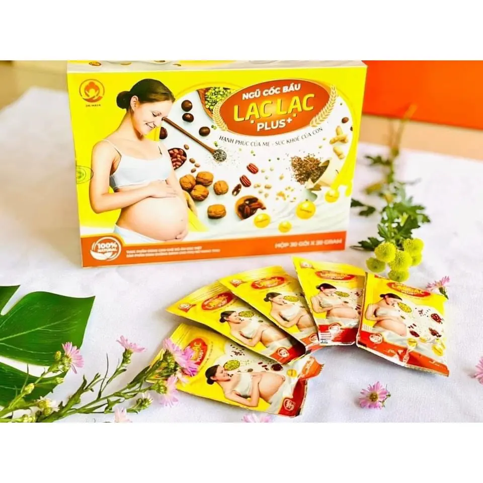 Ngũ cốc Bầu Lạc Lạc Plus DR.MAYA hộp 30 gói/600gram NGŨ CỐC