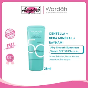 Wardah UV Shield Airy Smooth Sunscreen Serum SPF 50 PA++++ 25ml - Sunscreen matte dan ringan