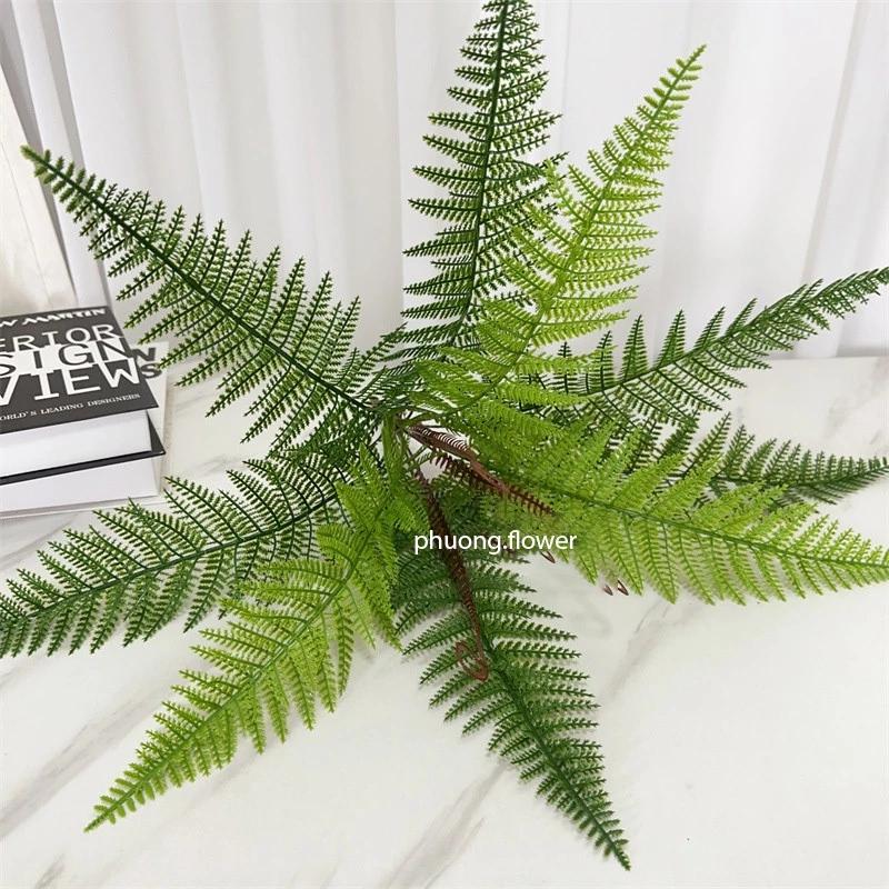 Cây dương xỉ giả loại cao cấp giống thật 99% dương sỉ lớn 52cm bằng nhựa dùng cắm chậu hoặc trang trí decor nhà cửa