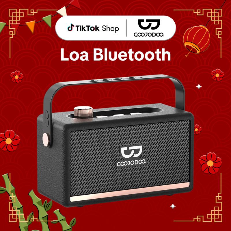  【GOOJODOQ Loa Bluetooth Goojodoq loa di động không dây phong cách  BT Kết nối không dây Hỗ trợ cuộc gọi rảnh tay Nghe Nhạc 