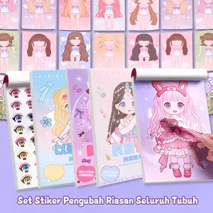 Buku Stiker Princess Makeup & Ganti Baju DIY | Aktivitas Edukasi Anak Perempuan Usia 3+ T1