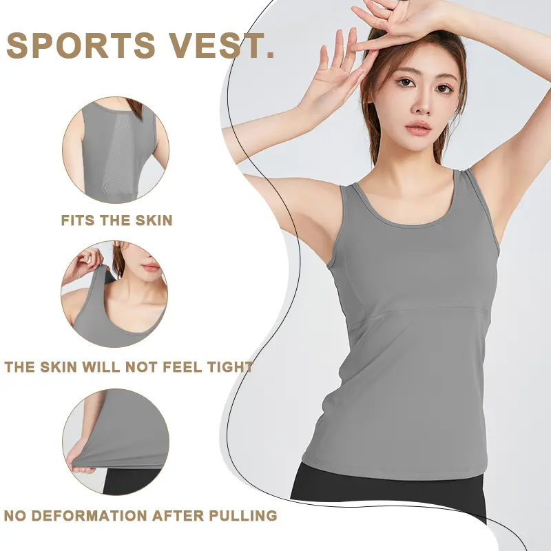 Mesh hollow yoga vest breathable beautiful back slimming women's sports vest