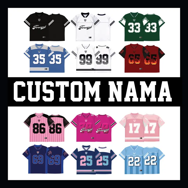 Free Custom Nama Jersey Rugby Unisex Full Printing Casual Sport 0