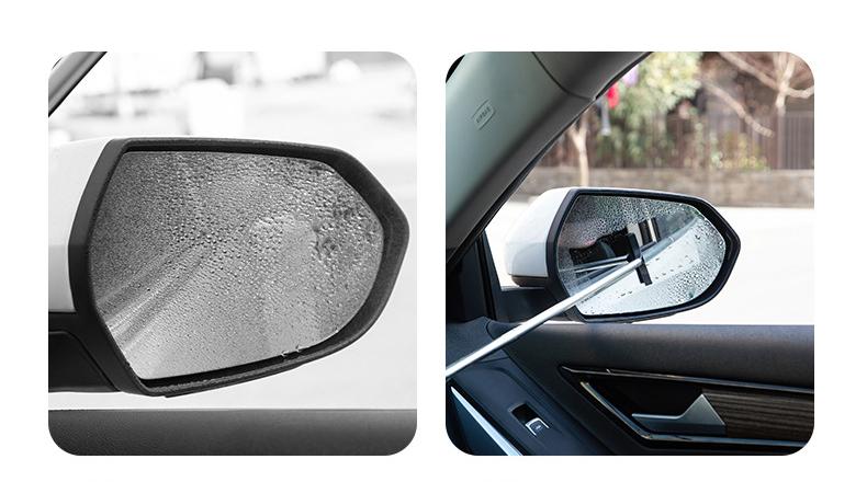 Product Introduction of Telescopic Rearview Mirror Squeegee Retractable Double-side Rod Window Cleaner Squeegee Wiper Brush Glass Cleaning Tool 23