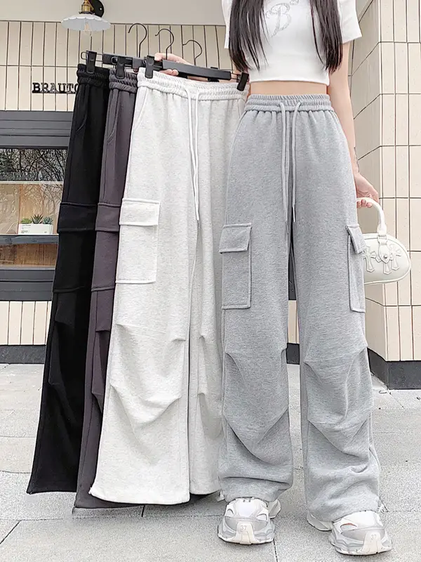 CELANA CARGO WANITA PANJANG STYLE WANITA KOREA Kulot Hitam 0