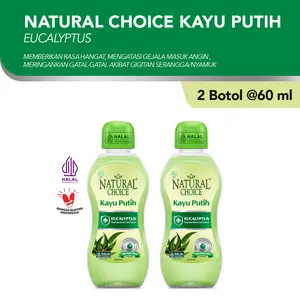 NATURAL CHOICE Kayu Putih Eucalyptus/Oil BTL [60ml x 2Pcs] - Exp : 03.2027