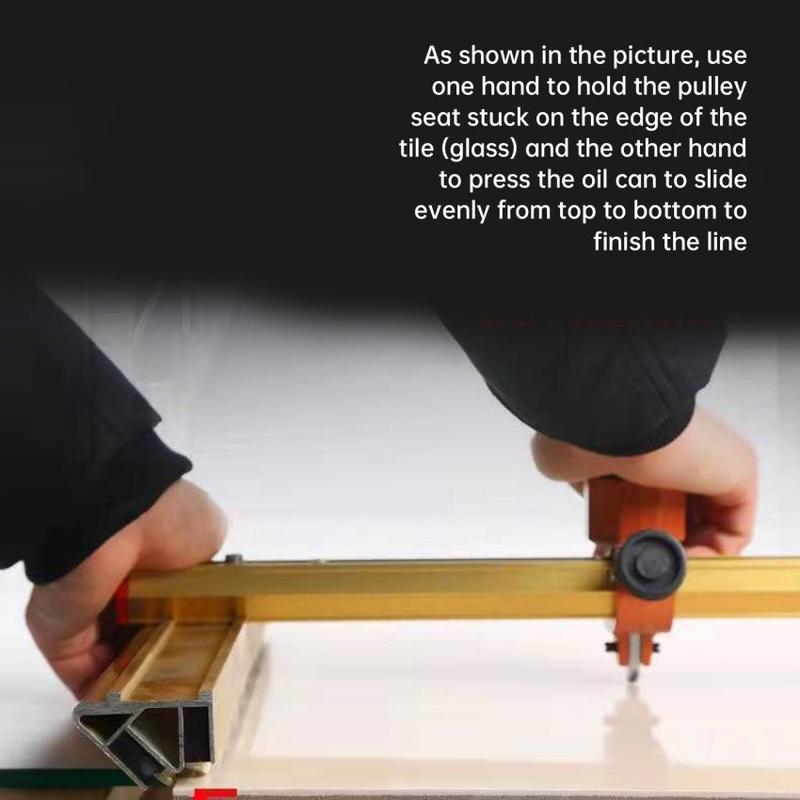 Product Introduction of Multi Functional T Shaped Push Cutter with 22mm Large Wheel Suitable for Accurate Cutting Ceramics Tiles Breaker Window 31