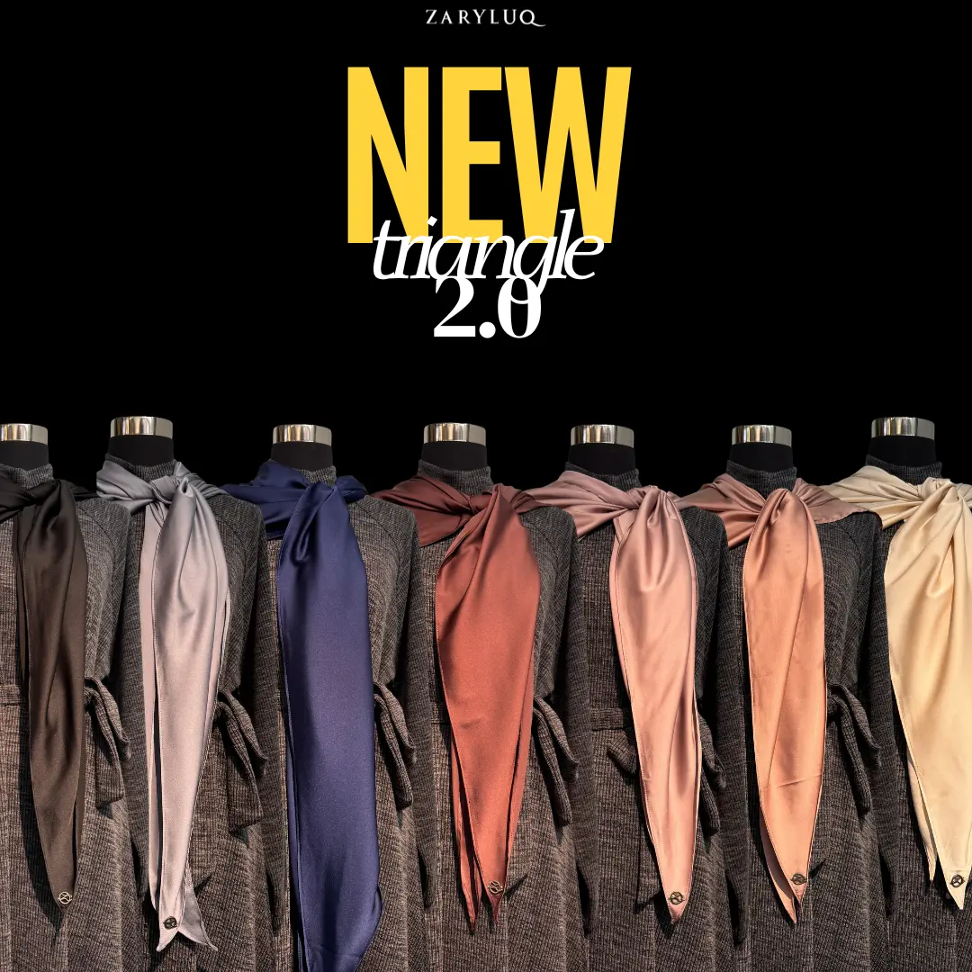Silk Triangle 2.0 (Printed & Plain) - Fashion Scarf for Women