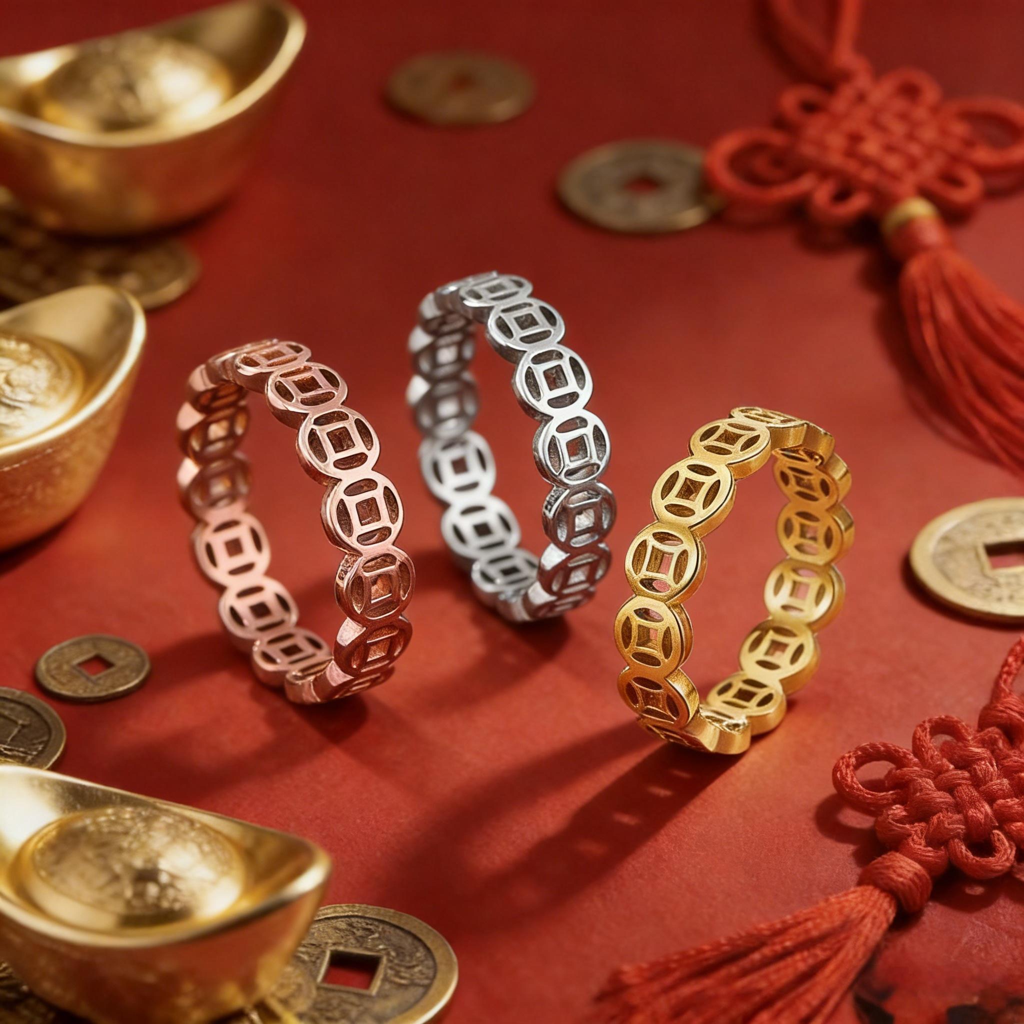 Set Cincin Gelang Pembawa Keberuntungan Model Terbaru Bahan Titanium Steel Anti Karat & Anti Pudar Beli 1 Gratis 1 Aksesori Harian Desain Simple Cocok Pakai Sehari-hari