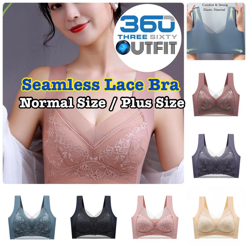360 Outfit Women Lace Bra Seamless Size Sesuai Untuk 40kg to - TikTok ...
