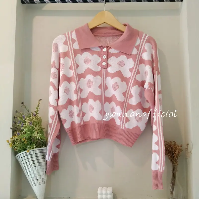 Flover cardi crop knitted by yumnanofficial 0