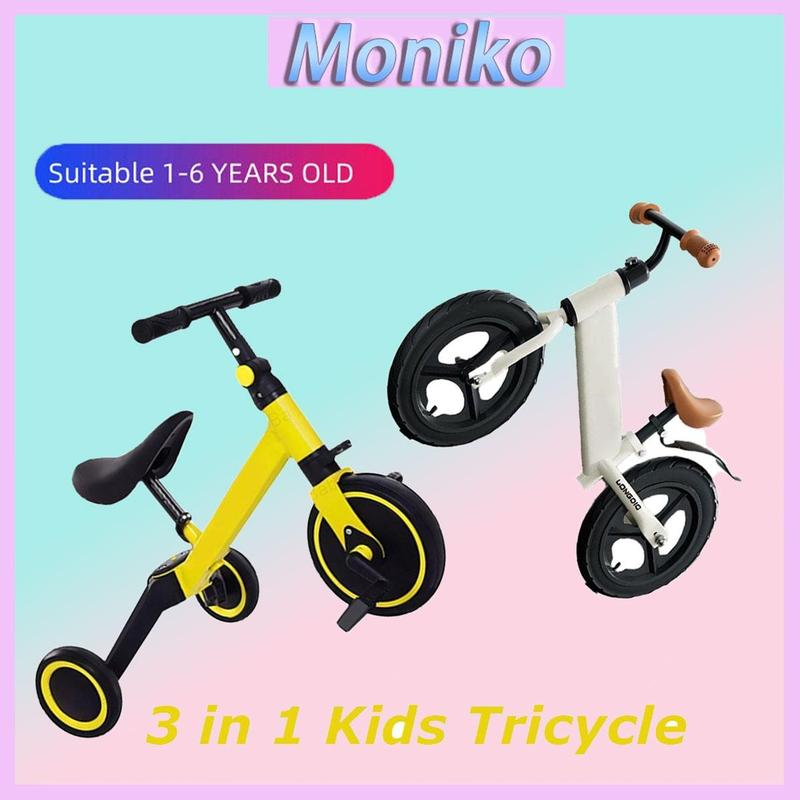 Image showcasing MONIKO Tricycle Bike with safety Mini Balance Bike Kids 3 in - TikTok ...