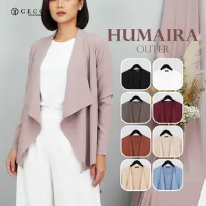 GEGGO BASIC - HUMAIRA Outer Atasan Wanita / Outer Kardigan luaran wanita .