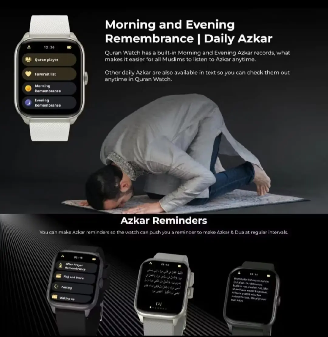 Smartwatch MW-50 Spesial Ramadhan Jam Tangan Pintar Smartwatch Zikir Pengingat Sholat
