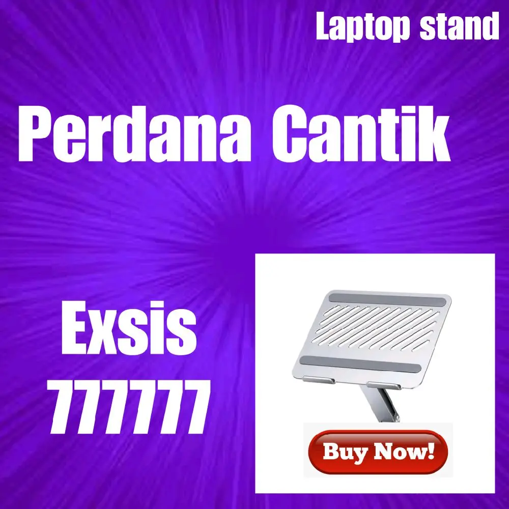 #STeksis Perdana NowCan ungu Laptop stand obral cuci gudang tinggal pilih