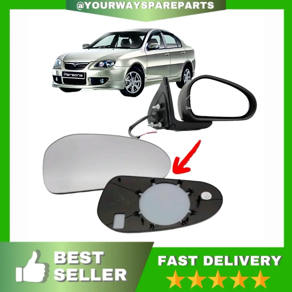 ￼【YW SPARE PARTS】Proton Gen 2,Persona year2007 Side Mirror Glass