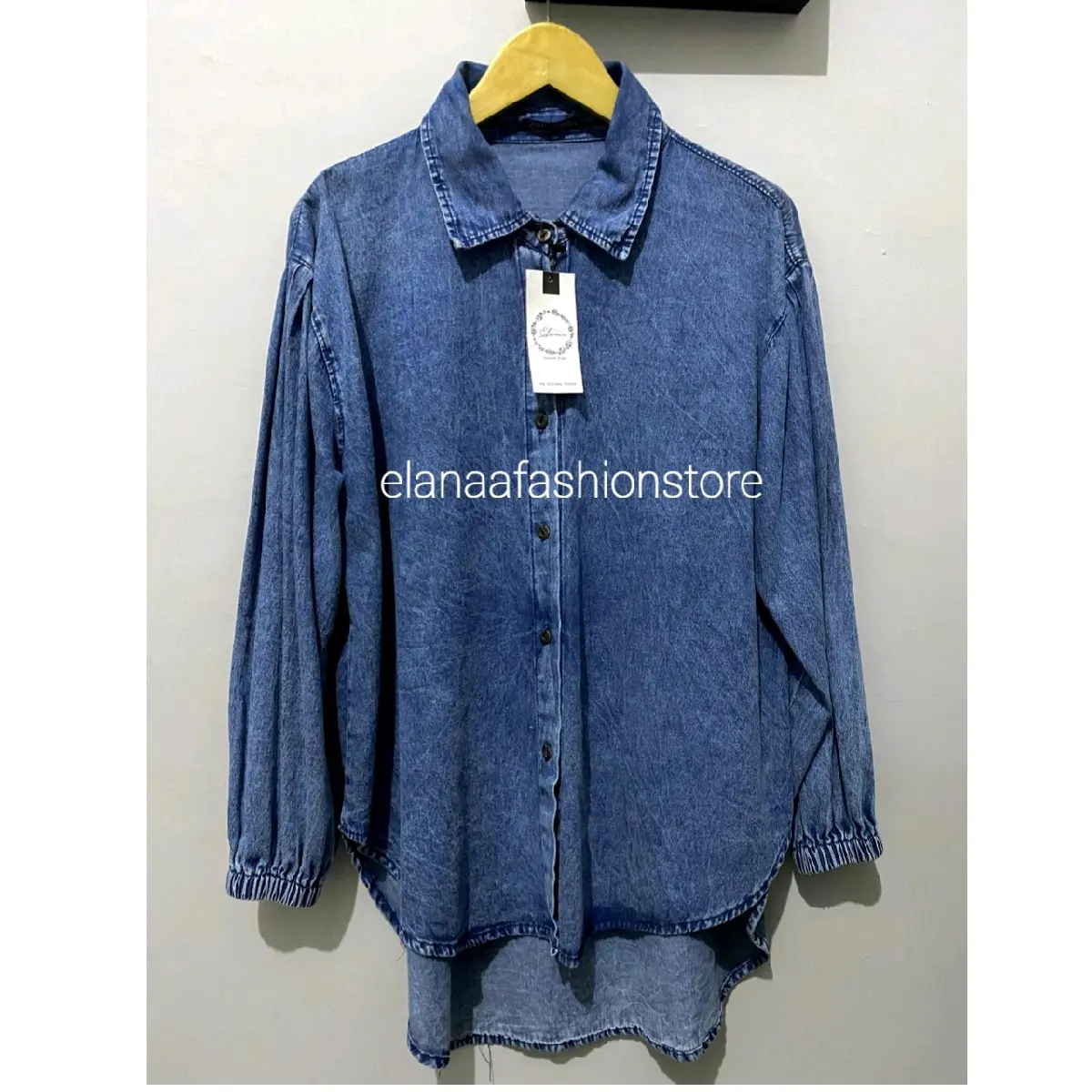 KEMEJA JEANS WANITA OVERSIZE // KEMEJA JEANS WANITA TERBARU