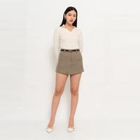 Gambar Chocochips - Faira Skort / Rok Celana Wanita / Casual Style - Cream, XL dari Chocochips Boutique Kota Administrasi Jakarta Barat 5 Tokopedia