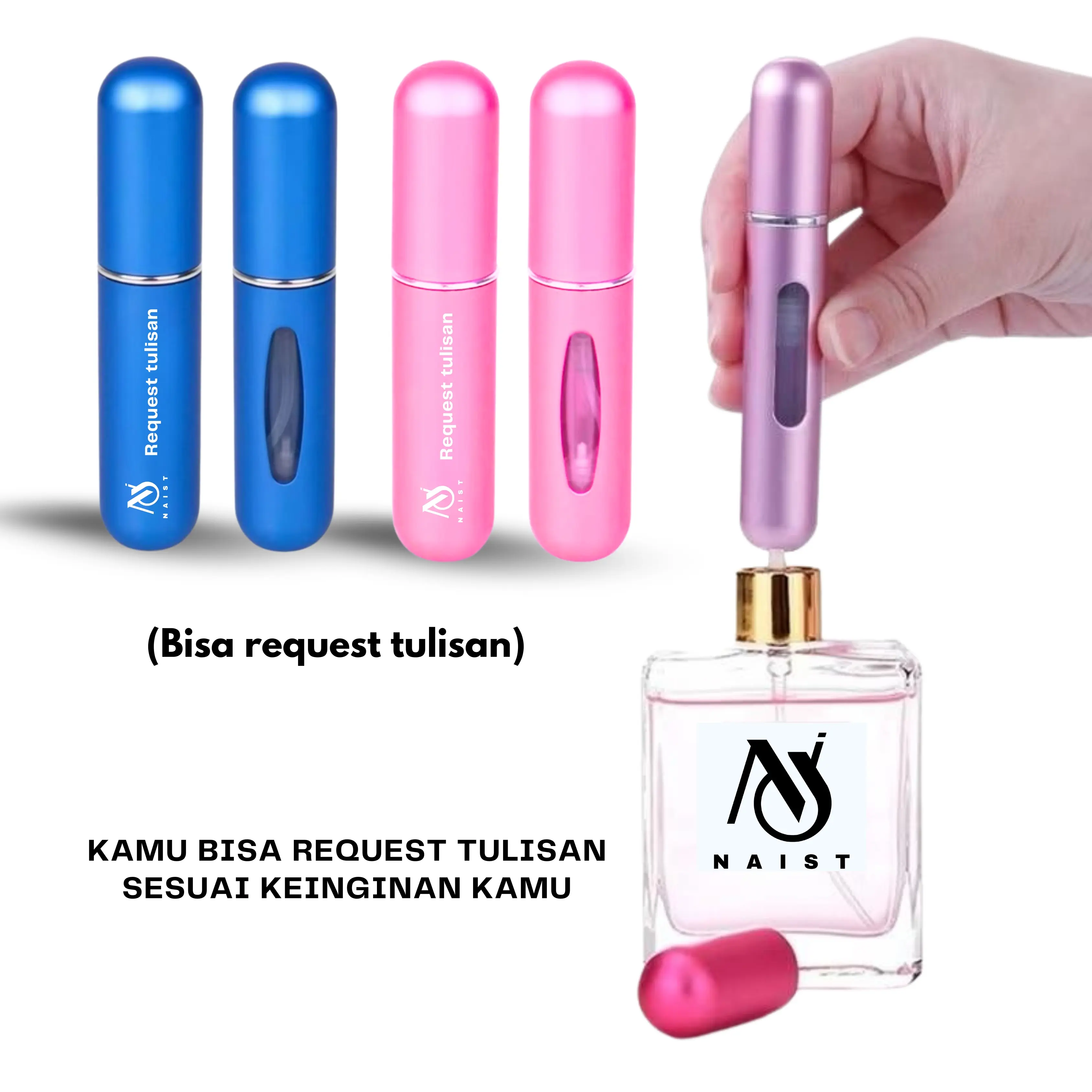 Botol parfum khusus yang unik ( Bisa request tulisan )