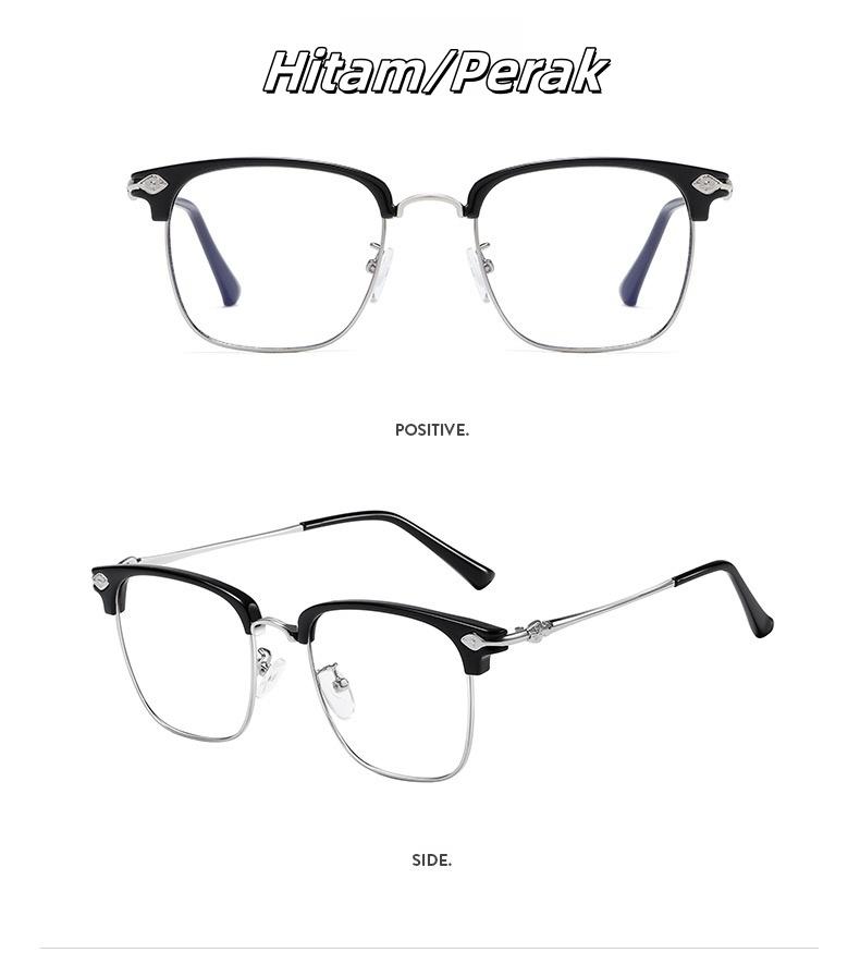 Product Introduction of （Bisa COD）Kacamata Baca Anti Radiasi Lensa Plus Lensa Baca dan Jalan Lensa Double lensa Bifocal Frame Modis Unisex Pria Wanita Cewek Cowok bifokal 605 2