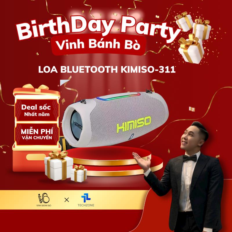 [VBB] Loa bluetooth KIMISO-311 chính hãng, loa cầm tay di động âm bass mạnh TZVN