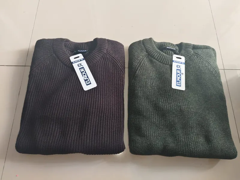 Sweater Rajut Premium Cotton Wool Pria Forzie Mats - Black Knit Crewneck Polos Tebal Lengan Panjang Hitam Slim-fitting Crew Neck Santai Wol Knitwear Cardigan Baju Katun Kerah Navy Motif Cowok 6