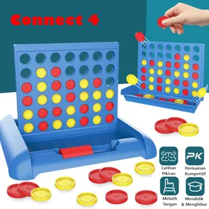 Mainan Anak Connect 4 Bingo Board Game 4 In A Line Game Edukasi Adu Taktik Laki Perempuan / Four In A Line