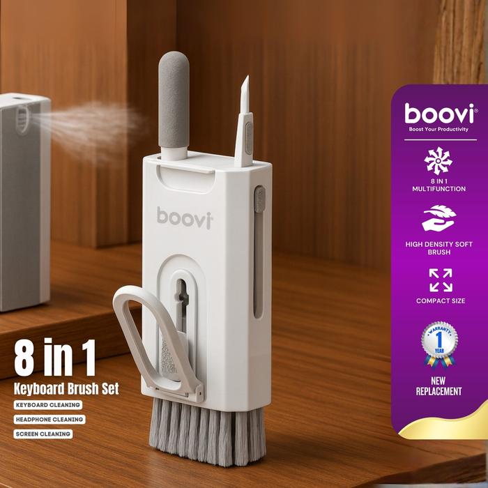 Gambar Boovi CL001 Cleaning Tools Multi Pembersih 8 in 1  Keyboard Headphone  Earphone Smartphone Camera dari Boovi Official Kota Administrasi Jakarta Barat Tokopedia