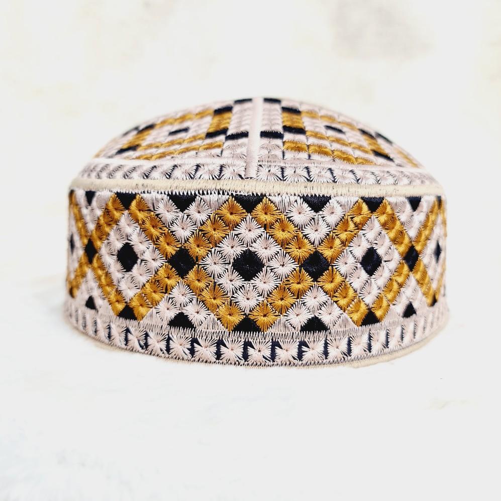 Peci Model Pakistan Full Bordir Lebaran Muslim Nyaman Songkok Dewasa Kopiah Motif