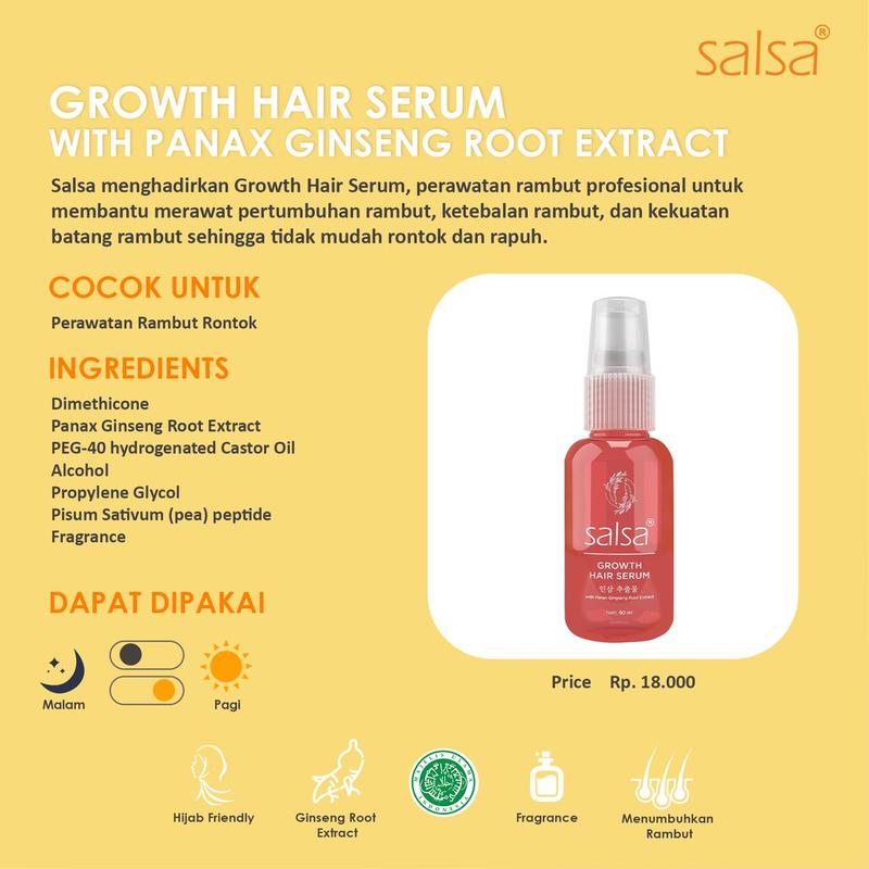Salsa Hair Serum Spray 80ml/Serum Rambut 5
